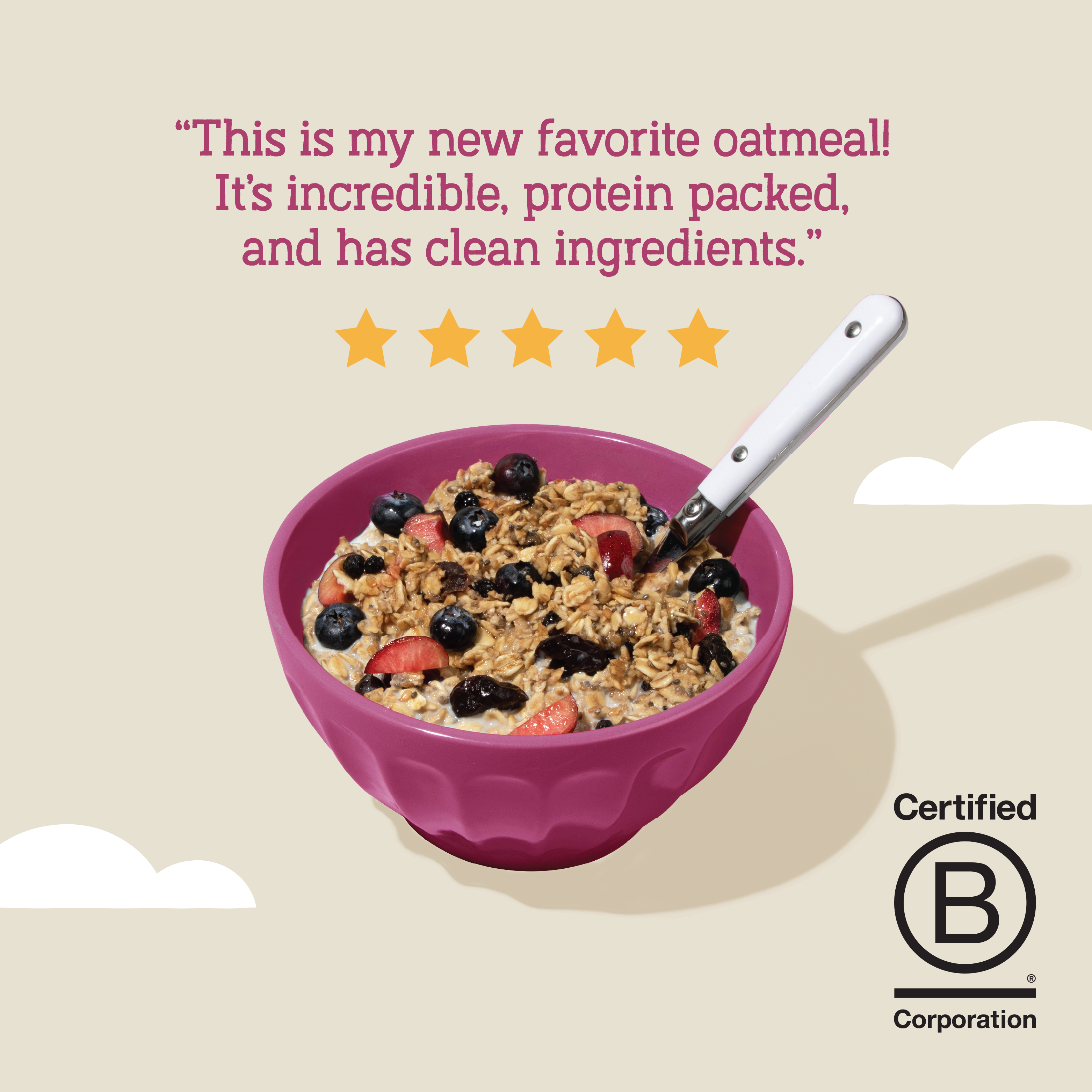Wildberry Protein Oats, 16oz