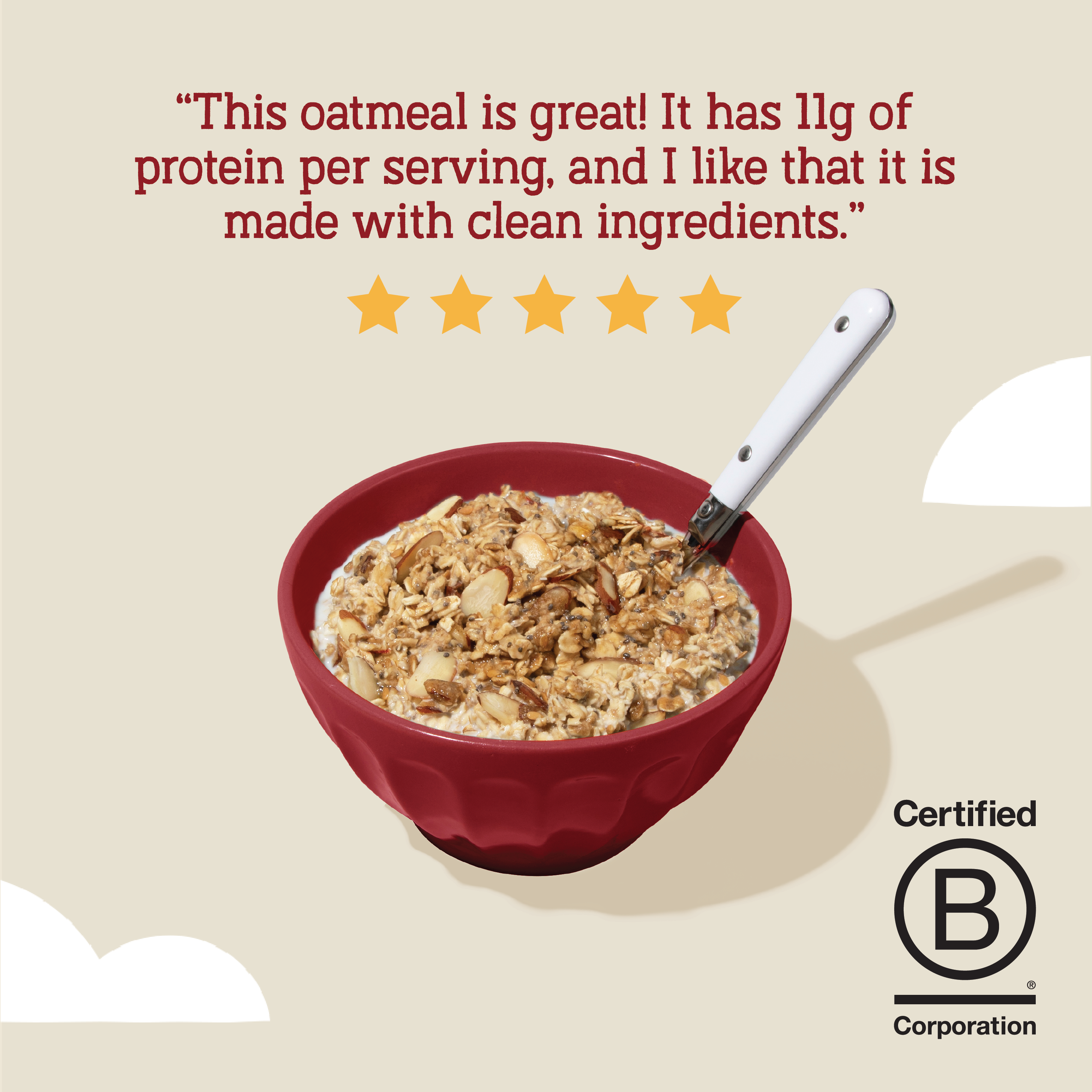 Maple Almond Protein Oats, 16oz