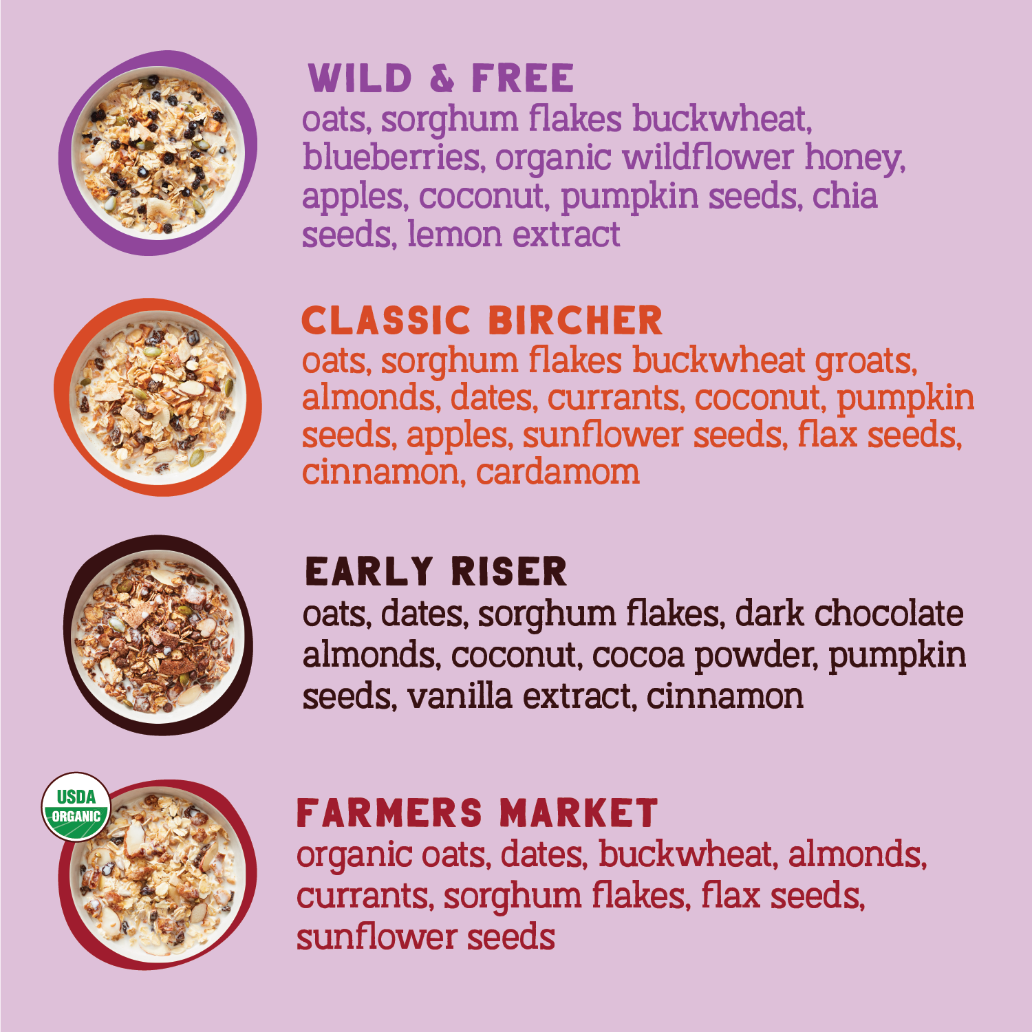 Muesli Variety Pack, 12oz