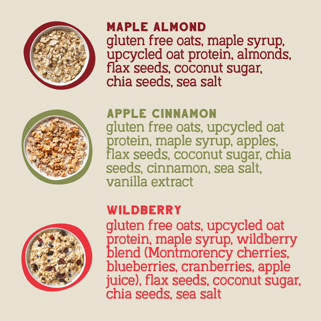 Protein Oats Variety Pack, 32oz