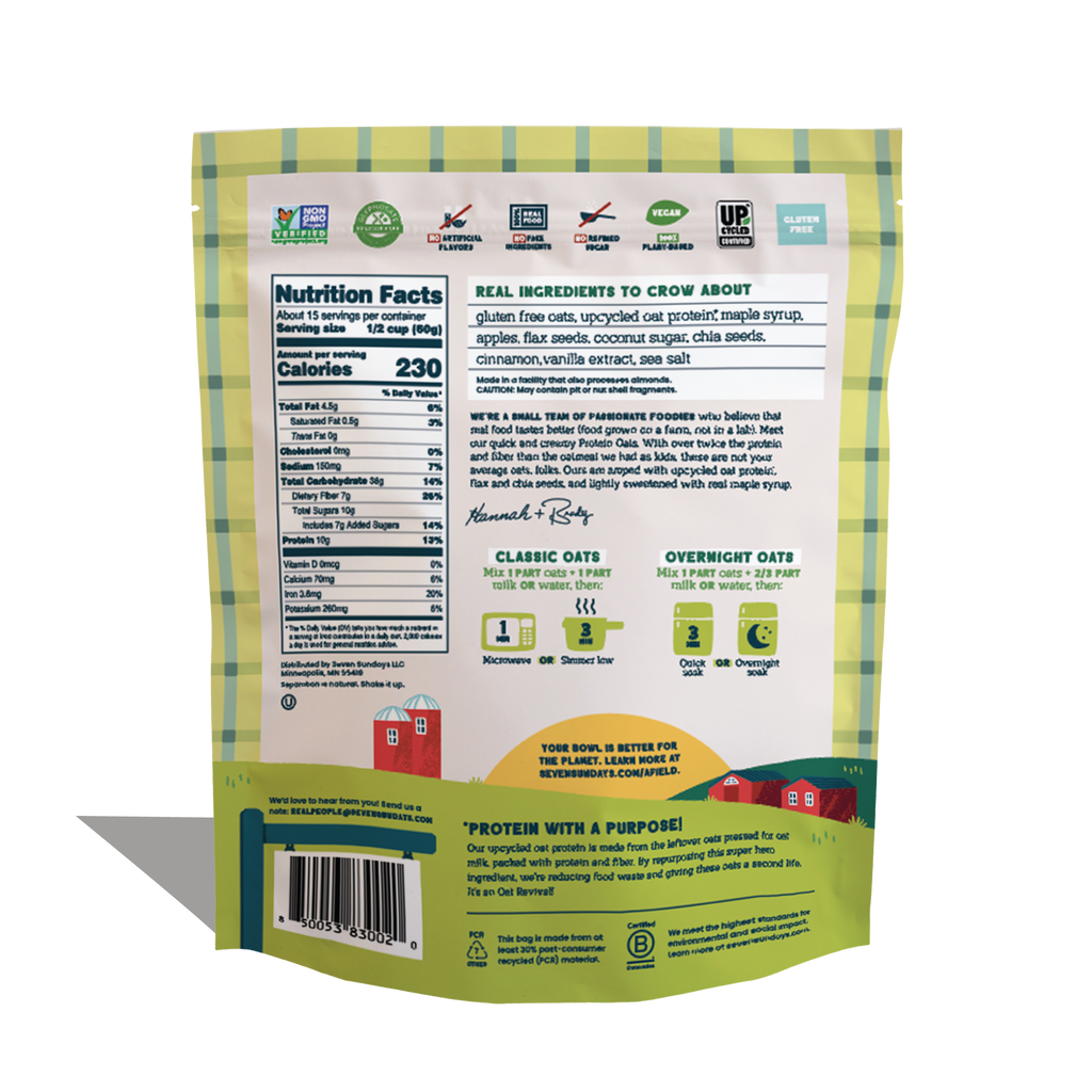 Apple Cinnamon Protein Oats, 32oz
