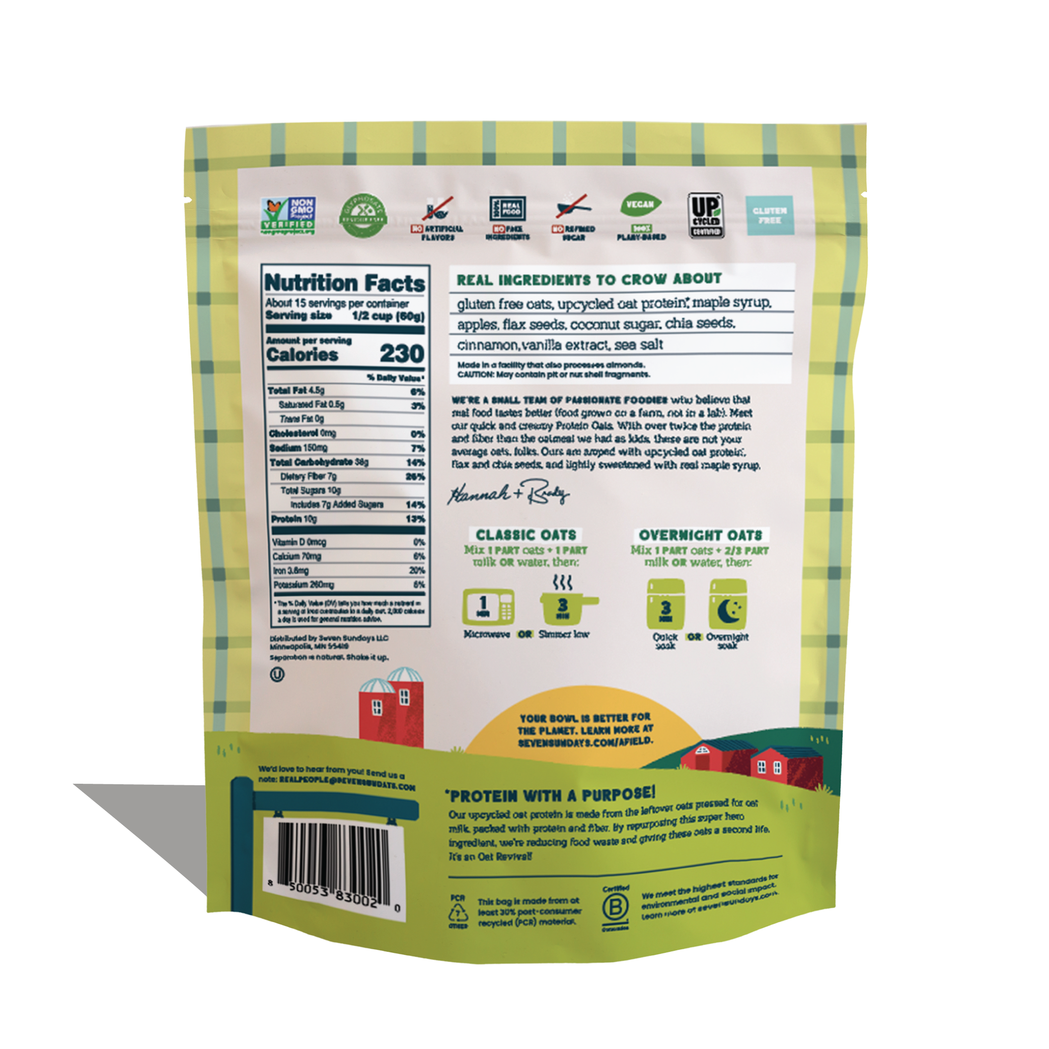 Apple Cinnamon Protein Oats, 32oz
