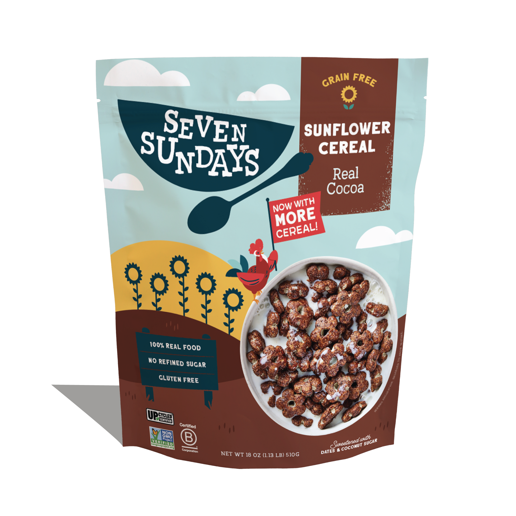 Real Cocoa Sunflower Cereal 18oz