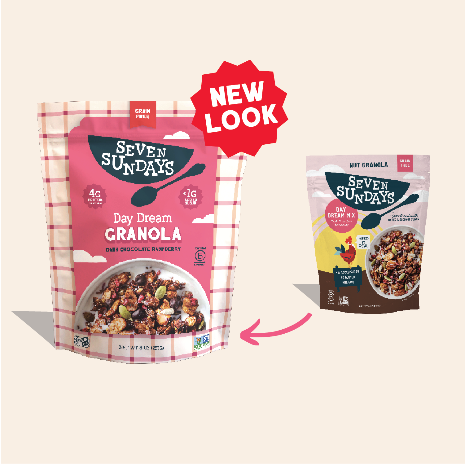 Day Dream Chocolate Raspberry Grain-Free Granola, 20oz