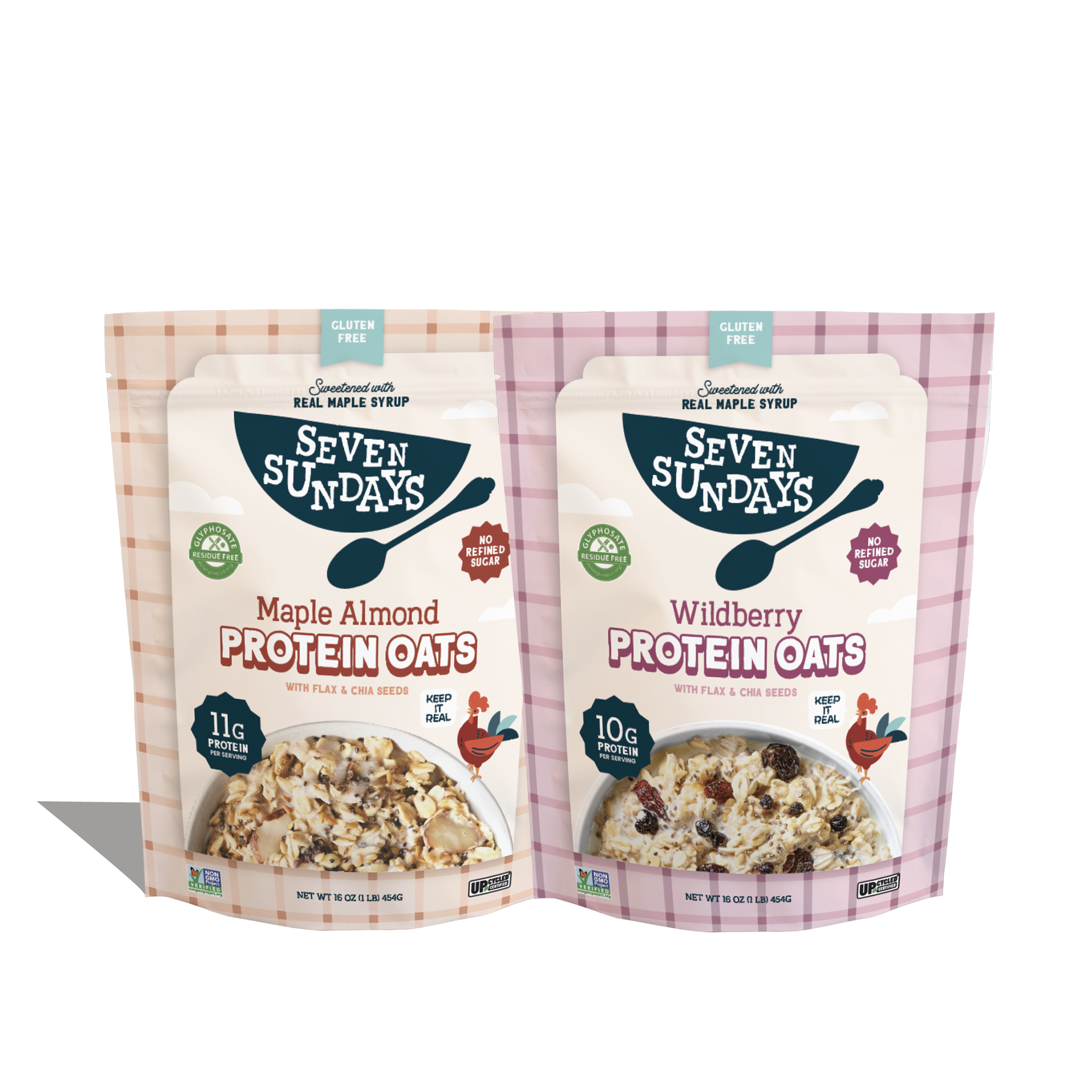 Protein Oats Double Sampler Pack, 16oz