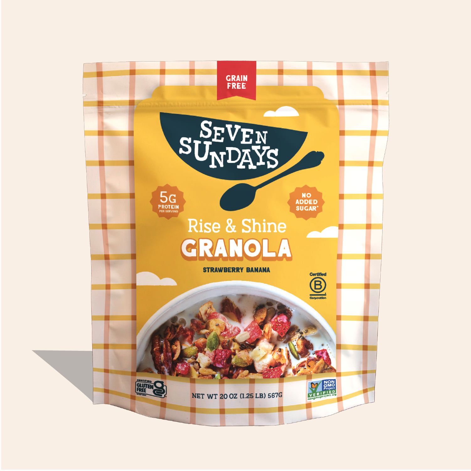 Rise & Shine Strawberry Banana Grain-Free Granola, 20oz