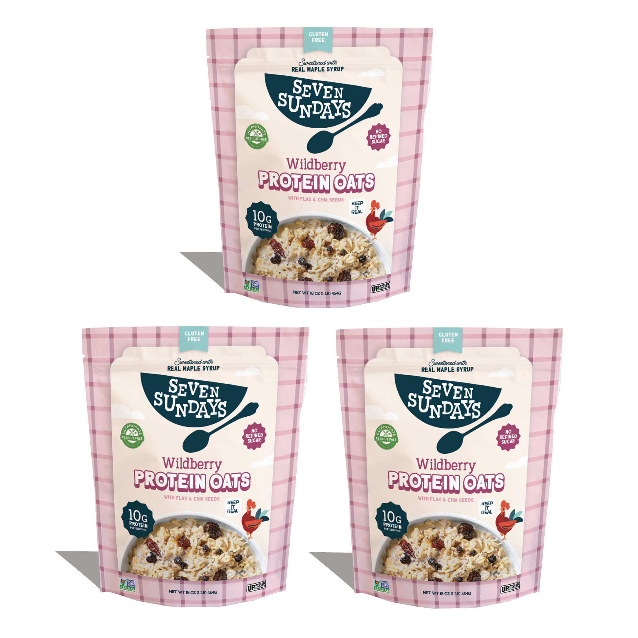 Wildberry Protein Oats, 16oz