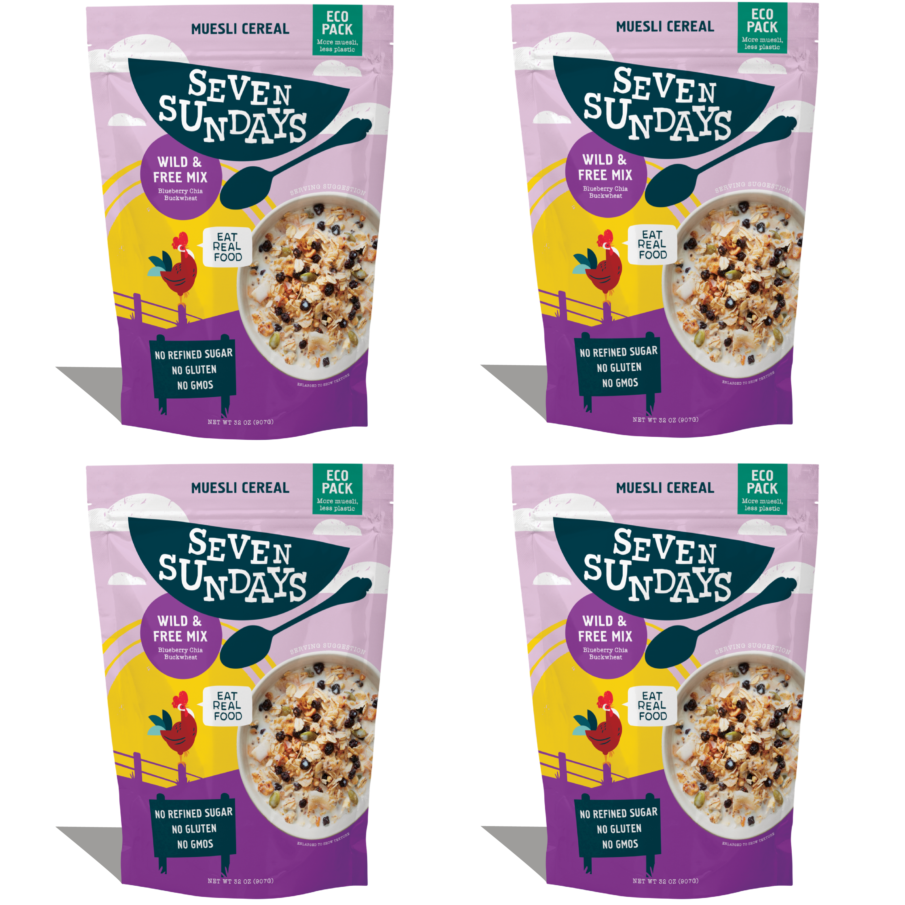 Wild & Free Blueberry Chia Muesli Eco-Pack, 32oz