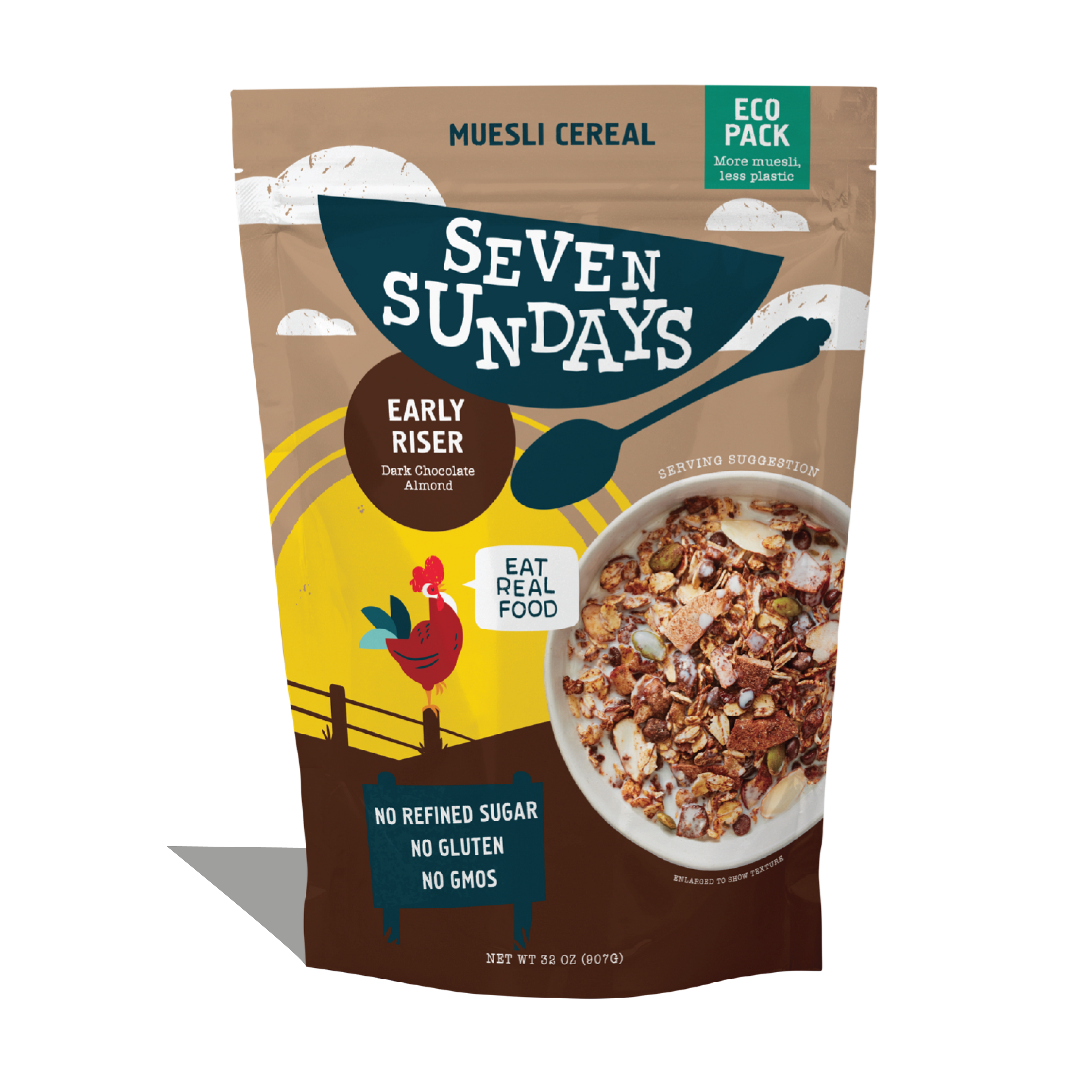 Early Riser Dark Chocolate Muesli Eco-Pack, 32oz